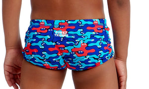 Funky Trunks - Printed Trunks (Toddler Boys) - Blob Mob