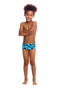 Funky Trunks - Toddler Square Trunks (Toddler Boys) - Holy Sea