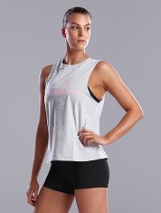 Funkita - Hank The Tank Top Top (Ladies) - Pastel Pink Scribble