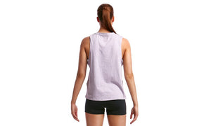 Funkita - Hank The Tank Top Top (Ladies) - Pastel Pink Scribble